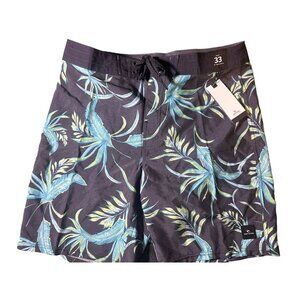 Rip Curl Mens 19" Mid-length Boardshorts, Size 33, NWT